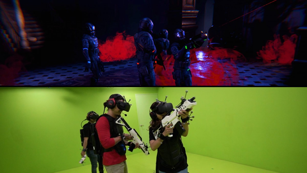 Suasana saat bermain di Sandbox VR